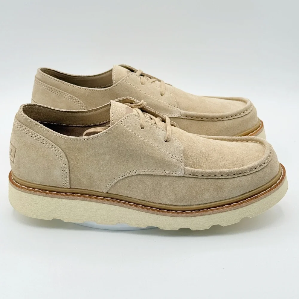 Sorel Slabtown 62 Stoic Shoes Size 10 Mens Canoe / Ceramic Suede Moc Toe NEW